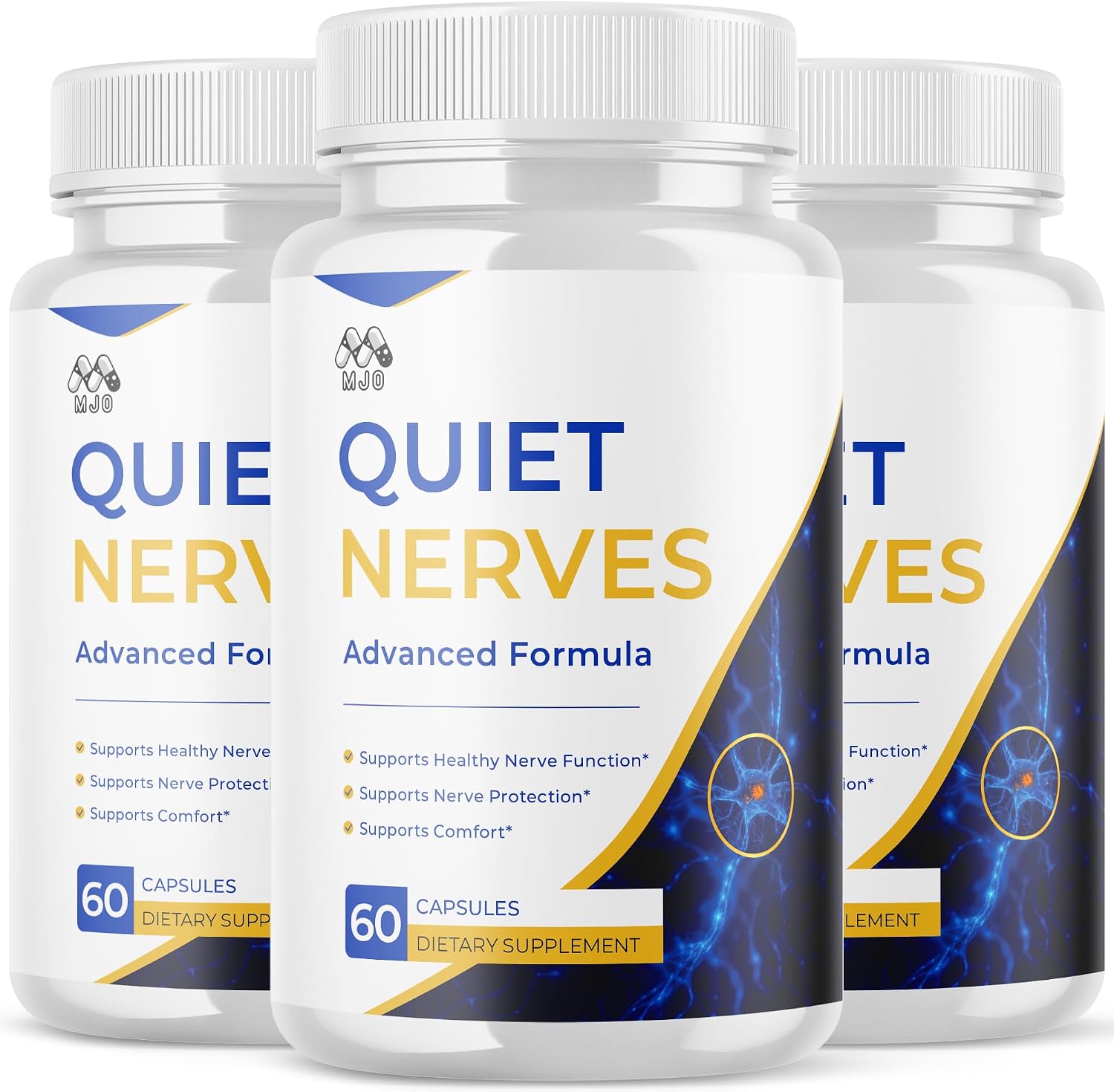 Quiet Nerves capsule bottles three-pack